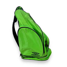 Load image into Gallery viewer, Vintage UMBRO Embroidered Big Logo Fluorescent Green Backpack Rucksack Bag