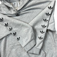 Load image into Gallery viewer, Adidas Classic Trefoil Mini Centre Logo Grey Pullover Hoodie