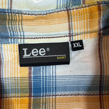Load image into Gallery viewer, LEE Multi Plaid Check Short Sleeve Cotton Viscose Short Sleeve Flannel Shirt