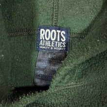 Load image into Gallery viewer, Early 00's ROOTS ATHLETICS "1973" Embroidered Green Pullover Fleece Hoodie