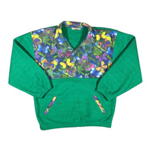 Load image into Gallery viewer, Vintage 90's LINE Crazy Abstract Patterned 1/4 Zip Fleece Sweatshirt Gilet Set