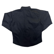 Load image into Gallery viewer, Vintage Wrangler Cowboy Western Black Popper Button Long Sleeve Cotton Shirt
