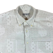 Load image into Gallery viewer, Vintage TOM TAILOR SPORTSWEAR Cream Patterned Long Sleeve Button-Up Flannel Shirt