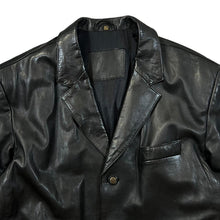 Load image into Gallery viewer, Vintage Genuine Real Black Leather Biker Blazer Style Jacket