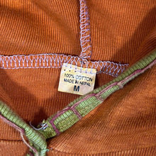 Load image into Gallery viewer, Vintage MADE IN NEPAL Hippy Spiritual Psychedelic Orange Lightweight Pullover Hoodie