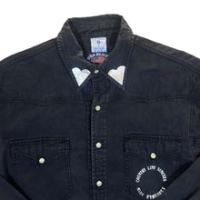 Load image into Gallery viewer, Vintage USA BLUES "Country Line Dancers" Cowboy Western Long Sleeve Cotton Shirt