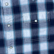 Load image into Gallery viewer, Urban Pipeline Cowboy Western Plaid Check Long Sleeve Popper Shirt