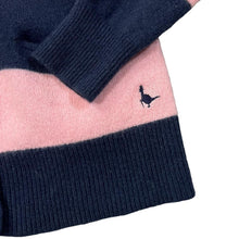 Load image into Gallery viewer, JACK WILLS KNITWEAR Colour Block Striped Merino Wool Knit Cardigan Sweater