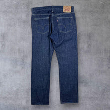 Load image into Gallery viewer, Levi's 514 Red Tab Slim Straight Dark Blue Denim Jeans