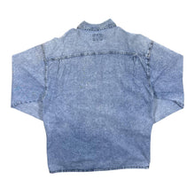 Load image into Gallery viewer, Vintage Men's Company Cowboy Western Stonewashed Blue Denim Popper Long Sleeve Shirt