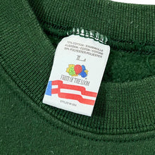 Load image into Gallery viewer, Vintage 90's FRUIT OF THE LOOM Classic Basic Blank Green Crewneck Sweatshirt