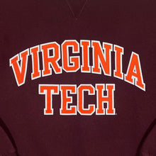 Load image into Gallery viewer, Gear For Sports "Virginia Tech" Hokies College Embroidered Spellout Burgundy Sweatshirt