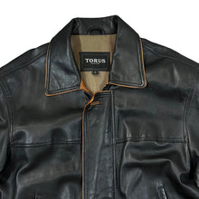 Load image into Gallery viewer, Vintage 90's TORUS LEATHER Classic Real Genuine Black Leather Jacket