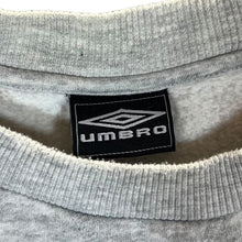 Load image into Gallery viewer, Early 00's UMBRO Classic Mini Logo Grey Crewneck Sweatshirt