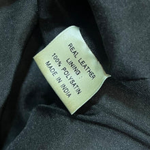 Load image into Gallery viewer, Vintage Genuine Real Black Leather Padded Puffer Jacket Coat