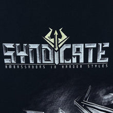 Load image into Gallery viewer, Syndicate Festival (2017) Hardcore Electronic Music Lineup Graphic Black T-Shirt