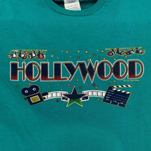 Load image into Gallery viewer, Early 00’s Delta Hollywood USA Graphic Spellout Souvenir T-Shirt