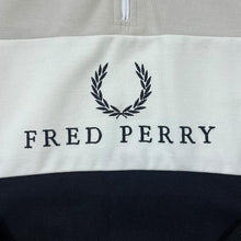 Load image into Gallery viewer, FRED PERRY Classic Colour Block Embroidered Logo Spellout 1/4 Zip Polyester Track Top Sweatshirt
