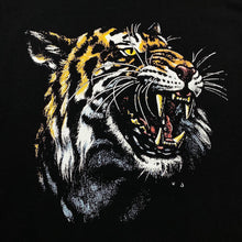 Load image into Gallery viewer, TTL (1992) Roaring Tiger Big Cat Nature Wildlife Graphic Black T-Shirt