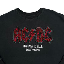 Load image into Gallery viewer, AC/DC "Highway To Hell Tour '79 Crew" Diamante Graphic Hard Rock Band Crewneck Sweatshirt