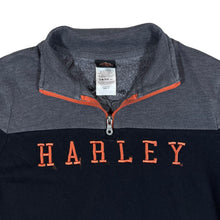 Load image into Gallery viewer, HARLEY DAVIDSON "El Paso, Texas" Embroidered Spellout Biker 1/4 Zip Pullover Sweatshirt