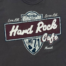 Load image into Gallery viewer, HARD ROCK CAFE "Munich" Embroidered Logo Spellout Graphic Souvenir T-Shirt