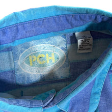 Load image into Gallery viewer, Vintage 90's Pacific Coast Highway Blue Striped Long Sleeve Cotton Shirt