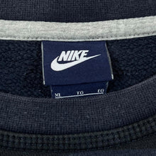 Load image into Gallery viewer, NIKE Classic Mini Logo Graphic Striped Crewneck Sweatshirt