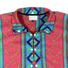 Load image into Gallery viewer, Vintage SPORT GENERATION 2001 Crazy Abstract Patterned Short Sleeve 1/4 Zip Fleece Sweatshirt