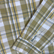 Load image into Gallery viewer, WRANGLER Classic Yellow Grey White Plaid Check Long Sleeve Button-Up Shirt