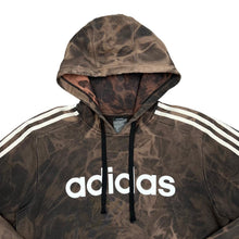 Load image into Gallery viewer, ADIDAS Three Stripe Classic Big Logo Spellout Graphic Bleach Tie Dye Pullover Hoodie