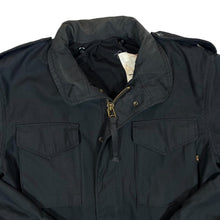 Load image into Gallery viewer, Vintage ALPHA INDUSTRIES Cold Weather Man's Field Coat Black Large Regular