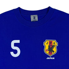 Load image into Gallery viewer, Vintage JFA Japan Football Association "Miyamoto" Spellout Graphic Blue T-Shirt