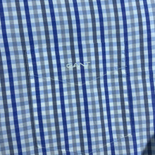 Load image into Gallery viewer, GANT Egyptian Cotton Regular Fit Blue White Grey Check Long Sleeve Shirt