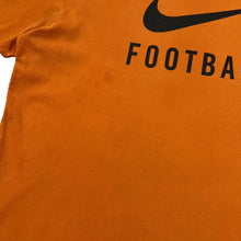 Load image into Gallery viewer, NIKE FOOTBALL Classic Big Logo Spellout Graphic Distressed T-Shirt