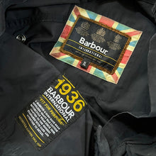 Load image into Gallery viewer, BARBOUR INTERNATIONAL Corduroy Collar Faded Black Zip Jacket