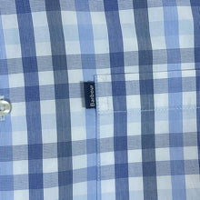 Load image into Gallery viewer, Barbour "Tailored Fit" Blue White Check Long Sleeve Button-Up Cotton Shirt