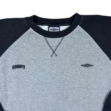 Load image into Gallery viewer, Early 00's UMBRO Embroidered Mini Logo Raglan Crewneck Sweatshirt