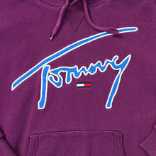 Load image into Gallery viewer, TOMMY JEANS Tommy Hilfiger Embroidered Big Script Logo Spellout Pullover Hoodie
