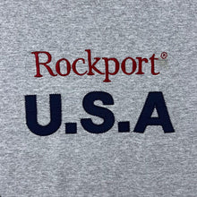 Load image into Gallery viewer, Vintage Rockport USA Embroidered Logo Spelloutn Grey Crewneck Sweatshirt
