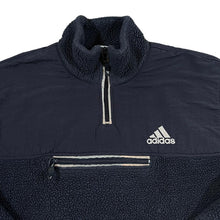 Load image into Gallery viewer, Vintage 90's ADIDAS Embroidered Mini Logo 1/4 Zip Deep Pile Fleece Pullover Sweatshirt