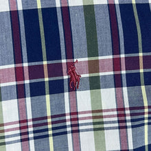 Load image into Gallery viewer, Early 00's POLO RALPH LAUREN "Custom Fit" Plaid Check Short Sleeve Button-Up Shirt
