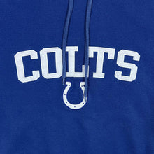 Load image into Gallery viewer, NFL INDIANAPOLIS COLTS Football Embroidered Logo Spellout Blue Pullover Hoodie