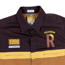 Load image into Gallery viewer, Early 00's ROCAWEAR Roc. Denim Corp Colour Block Hip Hop Short Sleeve Cotton Shirt