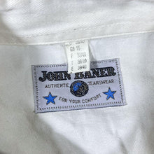 Load image into Gallery viewer, Vintage John Baner Cowboy Western Black Panel White Cotton Long Sleeve Popper Shirt
