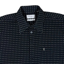 Load image into Gallery viewer, Early 00's YSL YVES SAINT LAURENT Black Patterned Short Sleeve Shirt