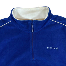 Load image into Gallery viewer, Vintage NIELSSON Embroidered Mini Logo Colour Block 1/4 Zip Fleece Sweatshirt