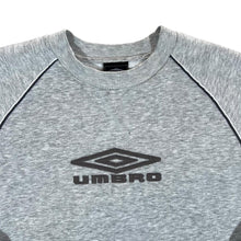 Load image into Gallery viewer, Early 00's UMBRO Embroidered Big Logo Spellout Grey Crewneck Sweatshirt