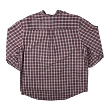 Load image into Gallery viewer, Vintage Timberland Red Grey Plaid Check Long Sleeve Button-Up Cotton Shirt