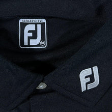 Load image into Gallery viewer, FootJoy Athletic Fit "Nottinghamshire Golf" Black Short Sleeve Polo Shirt